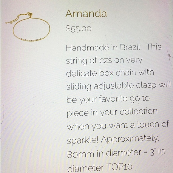 Sheila Fajl Amanda Bracelet 18k Gold Plated. Perfect Graduation or Bday Gift - Picture 5 of 8